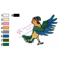 Rio Conure Angry Birds Embroidery Design